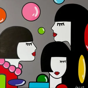 Pop ladies 80 x 80 cm
