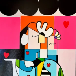 Les couleurs de l’amour 100 x 81 cm